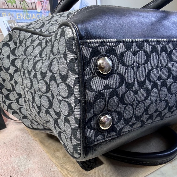 Coach Legacy Signature Stripe Candace Carryall - Picture 8 of 12